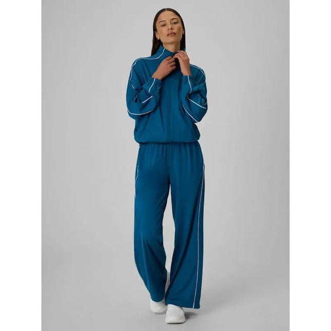 Women's quick-drying wide-leg trousers 4F 4FRSS26TTROF1966-46S