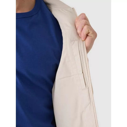 Men's down vest with stand-up collar 4F 4FRAW24TVESM171-12S