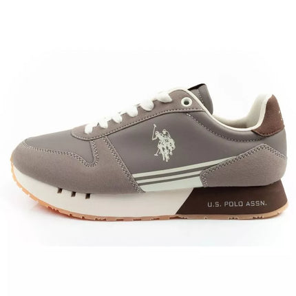 US Polo Assn sports shoes sneakers men's fashionable comfortable brown