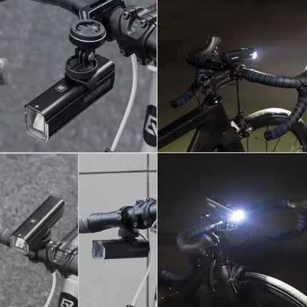 Rockbros 24610002001 Front Bike Light 1000 lm + USB-C - USB-A Cable - Black