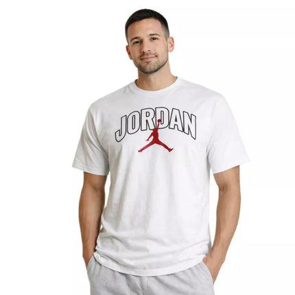 Vyriški Air Jordan Brooklyn Arch Logo marškinėliai, balti - IB7347-100