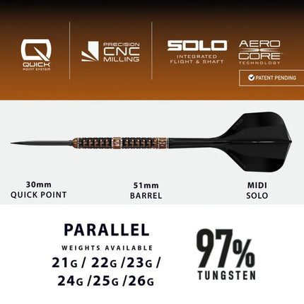 Harrows TOLFRAM TRINITY 97% steeltip darts