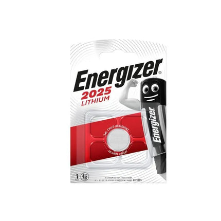 Energizer CR2025 baterija, 1 vnt. pakuotė. Kaina nurodyta už 1 vienetą.