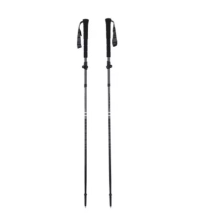 VIKING Kettera Pro ilgos rankenos žygio lazdos 37-135cm, juodos