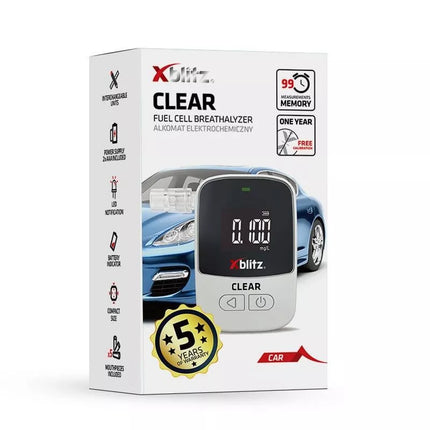 XBLITZ CLEAR - Elektrocheminis alkoholio matuoklis