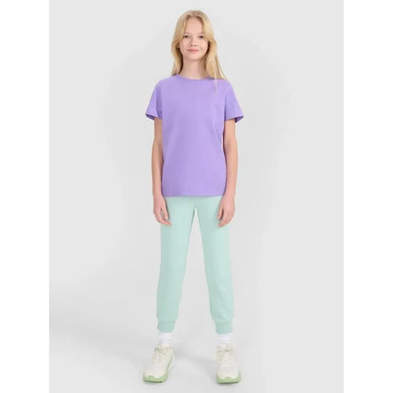 Girls' regular printed T-shirt 4F 4FJWSS25TTSHF2176-51S