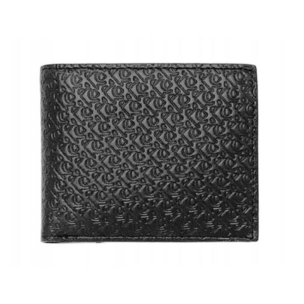 Calvin Klein CK Vyriška maža juoda odinė piniginė - LZ04G1066G-UB1
