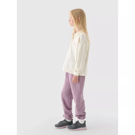 Girls' longsleeve plain 4F Junior 4FJRAW24TLONF438-11S