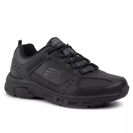 Skechers OAK CANYON REDWICK Men's Eco-Leather Sneakers Black (51896BBK)