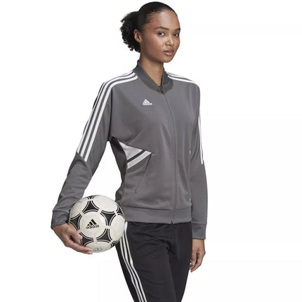 adidas Condivo 22 treniruočių striukė su užtrauktuku per visą ilgį W HD2280 sportinis megztinis
