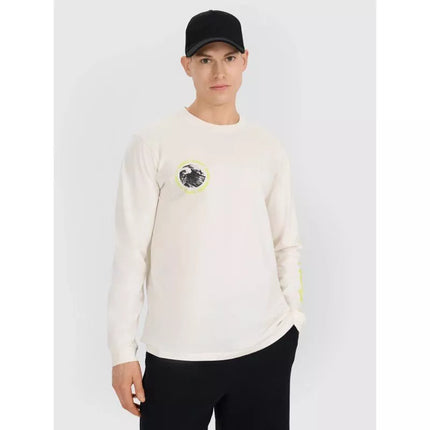 Men's longsleeve regular with print 4F 4FWSS25TLONM392-11S