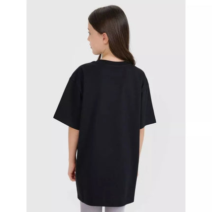 Oversized T-shirt with print for girls 4F FJRSS25TTSHF2646-20S