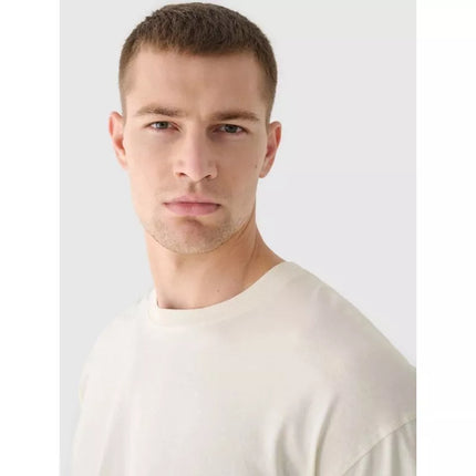 Men's oversize longsleeve with print 4F 4FRAW24TLONM507-83S