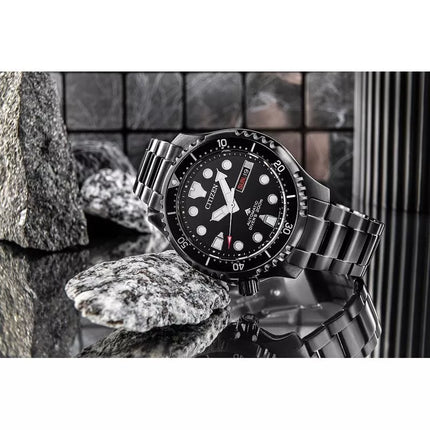 Vyriškas mechaninis nardymo laikrodis CITIZEN Promaster NY0145-86E + DĖŽUTĖ