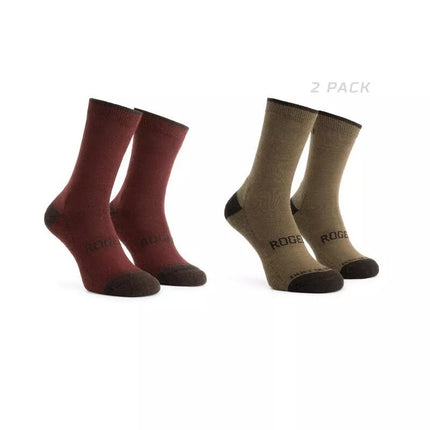 Rogelli WOOL kojinės, 2 poros, bordo/rudos, 44-47