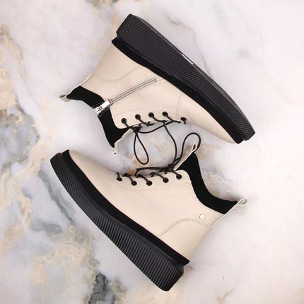 Filippo W PAW482 smėlio spalvos, izoliuoti, odiniai aulinukai su platforma