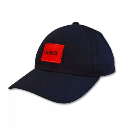 Hugo Boss tamsiai mėlynos spalvos medvilninė beisbolo kepuraitė - 50492745