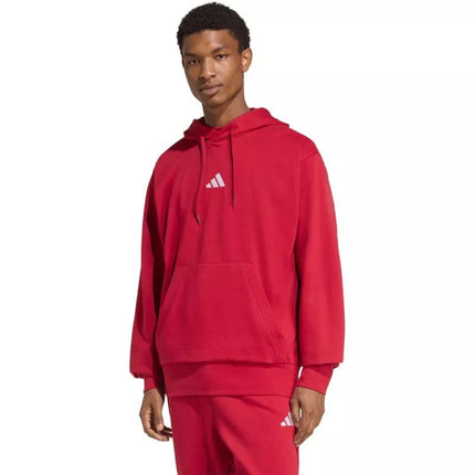 Vyriškas adidas Essentials Feelcozy džemperis su gobtuvu raudonas KC0907