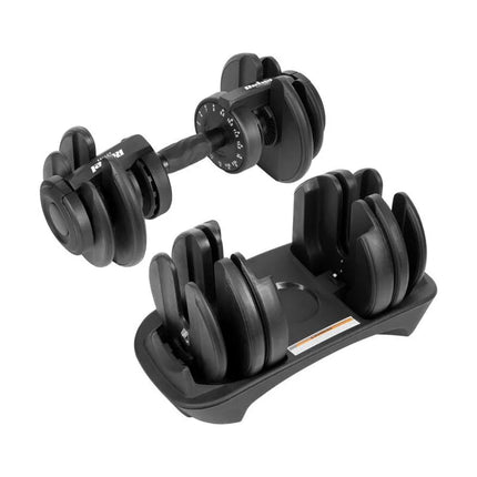 Cast iron adjustable dumbbell 24 kg REBEL ACTIVE