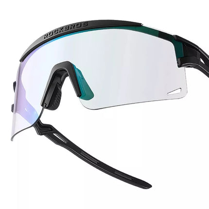 Rockbros Photochromic Cycling Glasses with UV Protection and Corrective Insert - Black