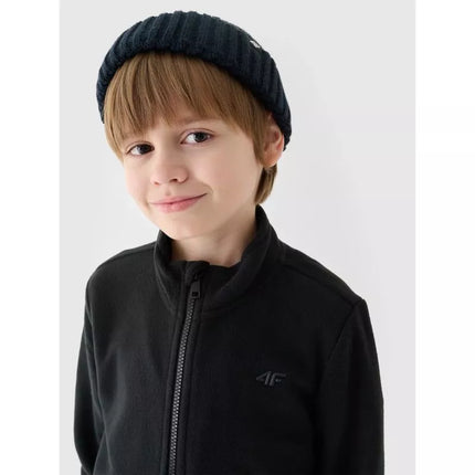 Regular fleece with stand-up collar for boys 4F Junior 4FJWMM00TFLEM245-20S
