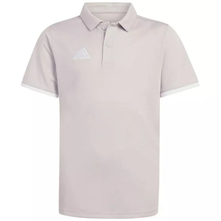 adidas Entrada 26 Polo šviesiai pilki vaikiški marškinėliai JZ6628