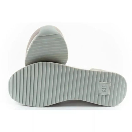 Gap women's sports shoes Nashville Arch Logo sneakers fashionable comfortable white beige