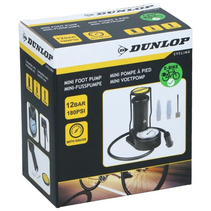 Kojinė dviračio pompa „Dunlop“ su manometru