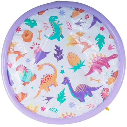 ROUND INFLATABLE MAT 154x7CM PLAYGROUND FOUNTAIN DINOSAURS 51627