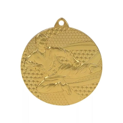 Gold medal - karate - steel medal