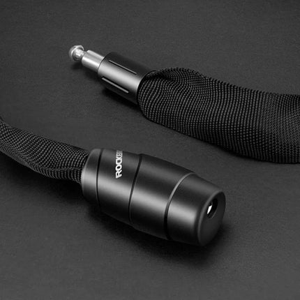 Rockbros 3230002001 bicycle lock with combination and key - black