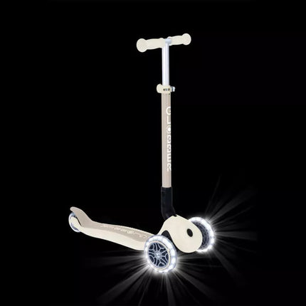 Globber PRIMO FOLDABLE LIGHTS ECOLOGIC scooter - Coconut (696-566-2)