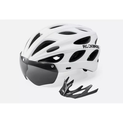 Rockbros dviračio šalmas TT-16-002 baltas (58-65cm)
