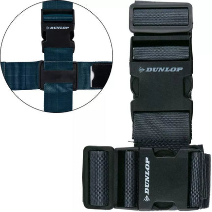 UNIVERSAL LUGGAGE SECURITY BELT 230x5CM SET OF 2 DUNLOP GRAY