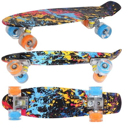 PLASTIC SKATEBOARD 22 INCHES ENERO GRAFFITI LED 1030845