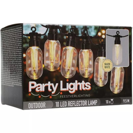 GARDEN PARTY LIGHT 10LED EDISON