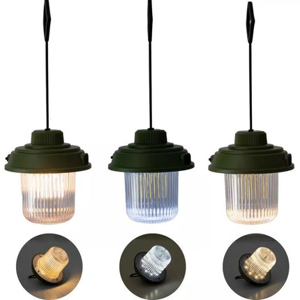USB CAMPING LAMP FLASHLIGHT 3 TYPES OF LIGHT REDCLIFFS KHAKY