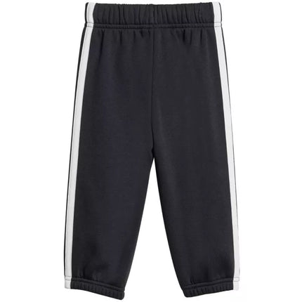 adidas Essentials Joggers 3 Stripes Fleece Hoodie Tracksuit for Kids Black JD6484