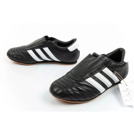 Adidas Women's Taekwondo Sports Shoes Black Leather Slip-On