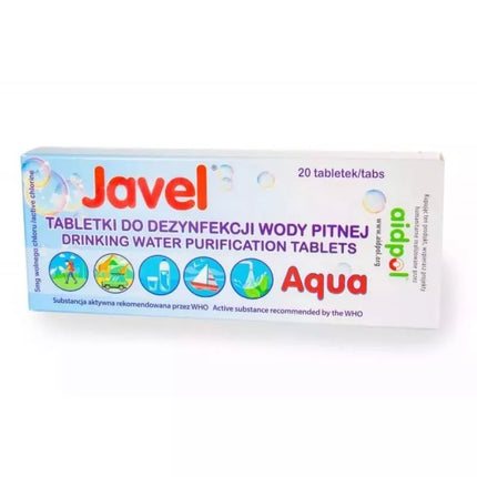 Javel Aqua vandens dezinfekavimo tabletės 20 vnt.