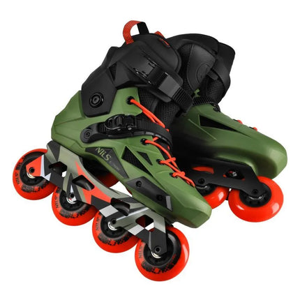 NA1601 SLAYD GREEN SLALOM ROLLER SKATES SIZE 45 NILS EXTREME