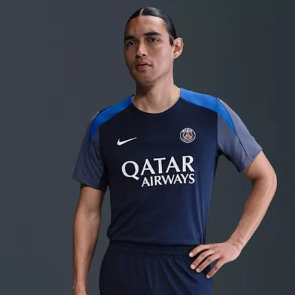 Nike PSG Strike Vyriški marškinėliai Tamsiai Mėlyni HJ7758 411