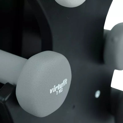 VIRTUFIT NEOPRENE DUMBBELL SET - BAR BELL SET - WITH HANDLE