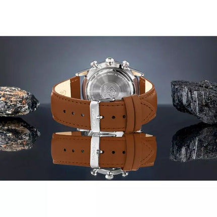 Men's Watch Giewont Chronograph Sapphire Brown Blue GW5630-A6