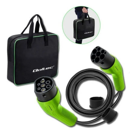 Qoltec 52473 Electric Vehicle Charging Cable Black Type 2 5m