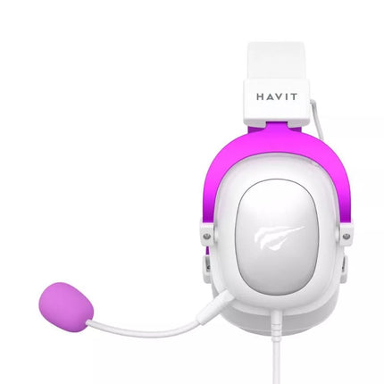 Havit H2002d Žaidimų ausinės Baltos / Violetinės