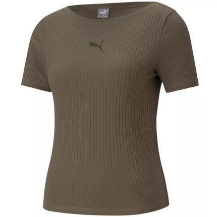 Puma Her Ribbed Slim Tee Vynuoginis lapas W 531917 44