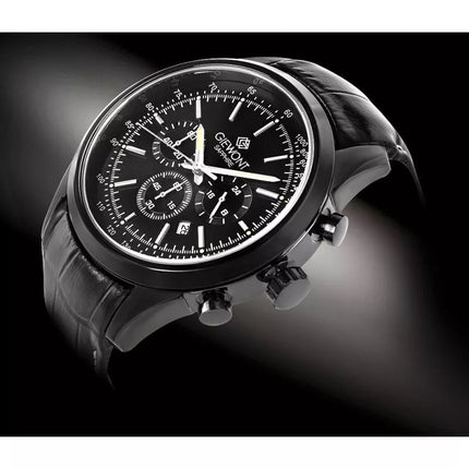 Vyriškas laikrodis Giewont Chronograph Safyrinis Juodas GW7650-A4