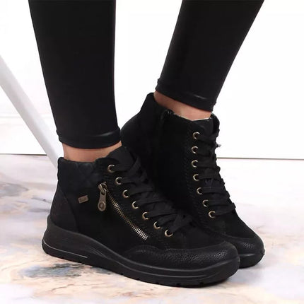 Rieker W RKR567 Waterproof Insulated Leather Ankle Boots