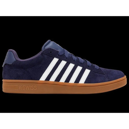 K-Swiss laisvalaikio bateliai COURT TIEBRK II SDE NAVAL ACADEMY/BRIGHT WHITE/GUM-M (09492-465-M)